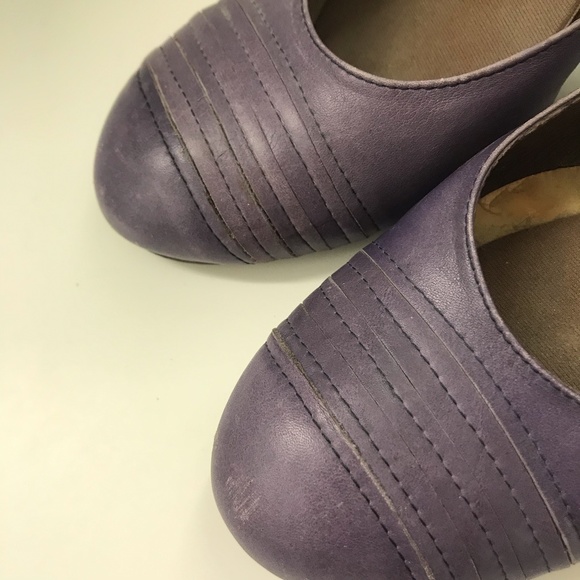 Miss Sixty Purple Stacked Loafer  Pumps - Picture 3 of 5